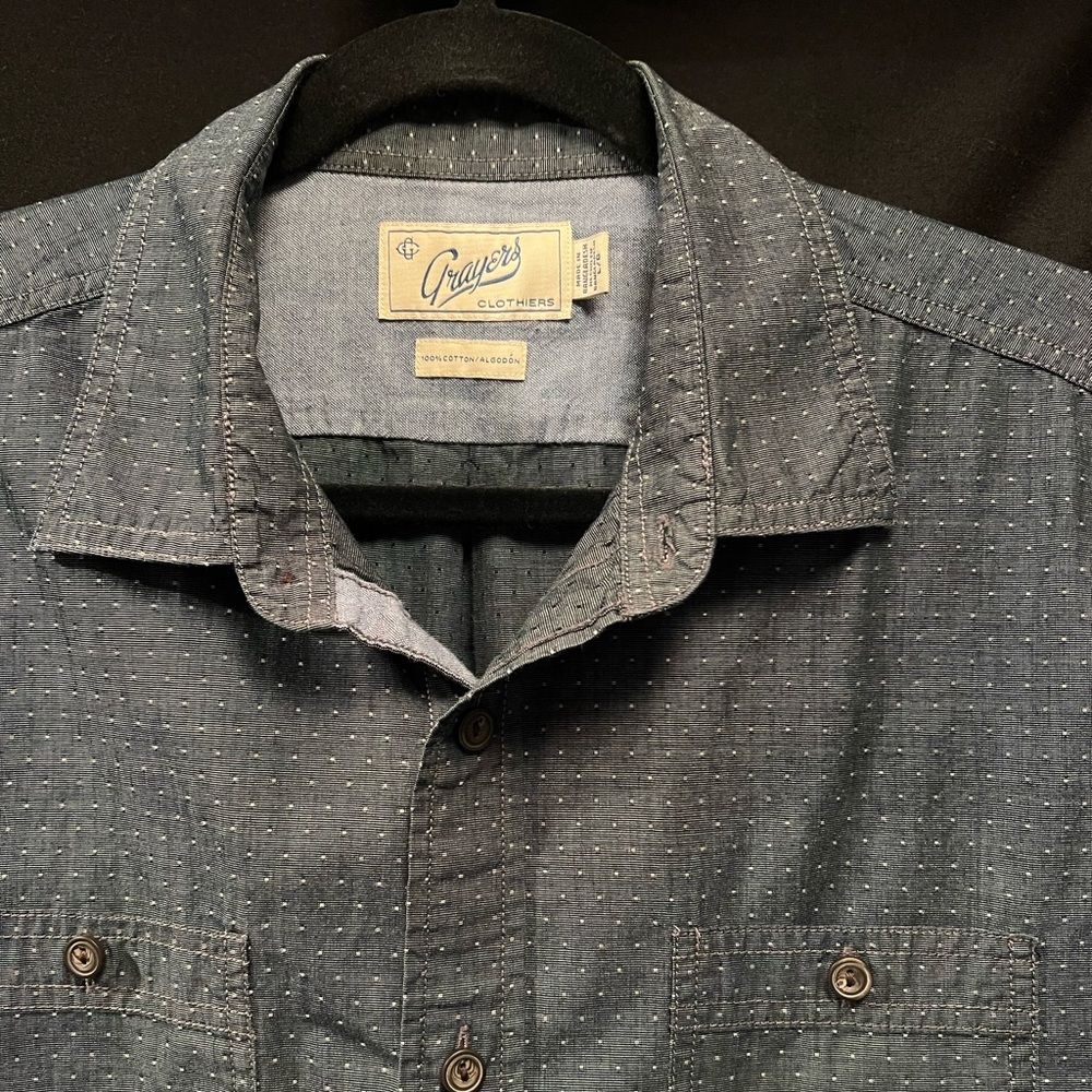 GRAYERS SHORT SLEEVE BUTTON DOWN SHIRT